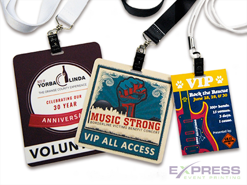 express event printing badges