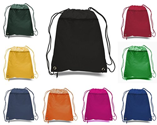 drawstring bags in different colors