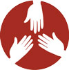 volunteer hands red