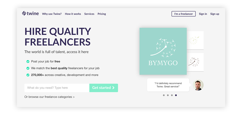 twine platform hire quality freelancers