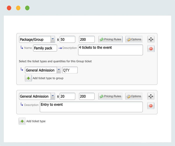 group ticketing