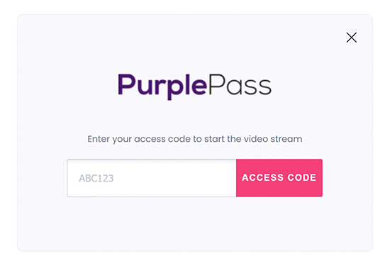 A code for ticket streaming